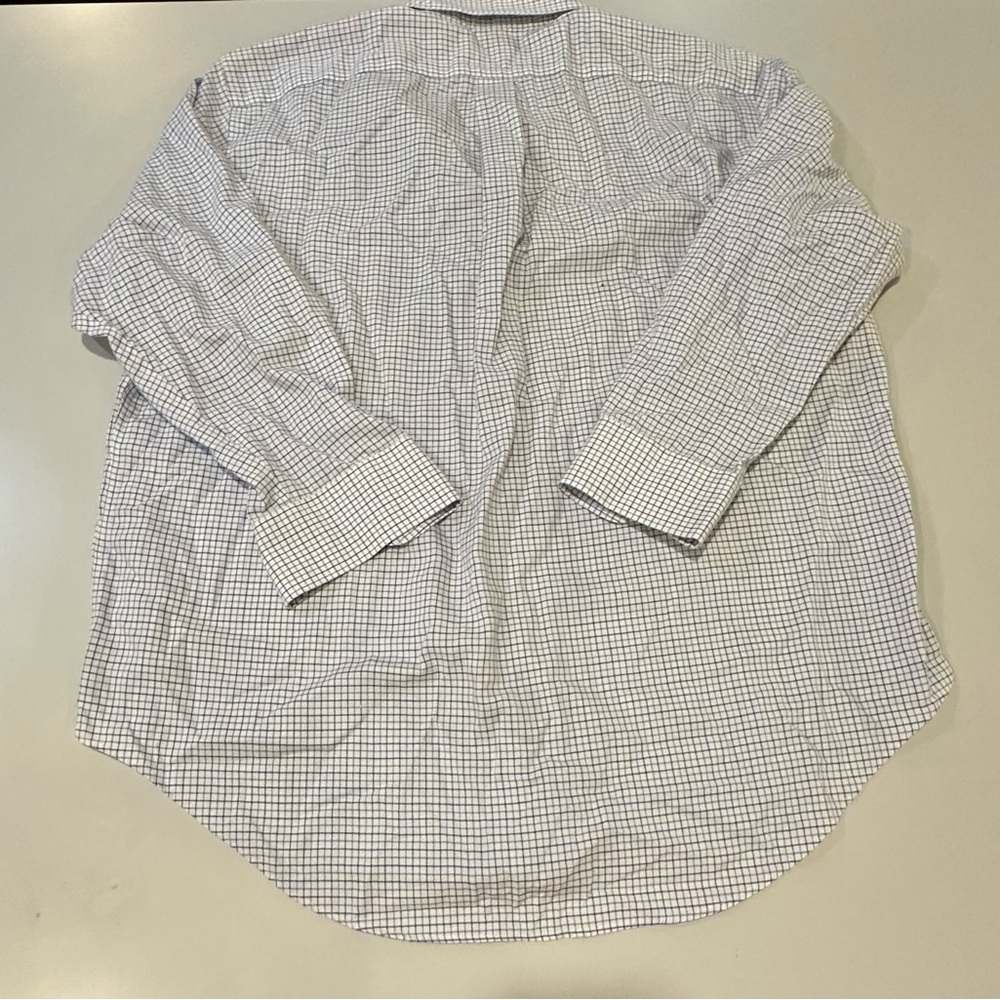 Lauren Ralph Lauren Men's Blue Checkered Shirt 17.5 32-33 - Picture 5 of 5